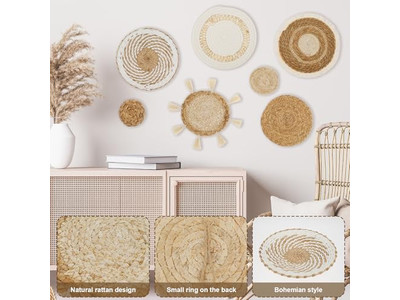 ديكور حائط مزرعة أسود بوهيمي رمادي واحد لغرفة المعيشة