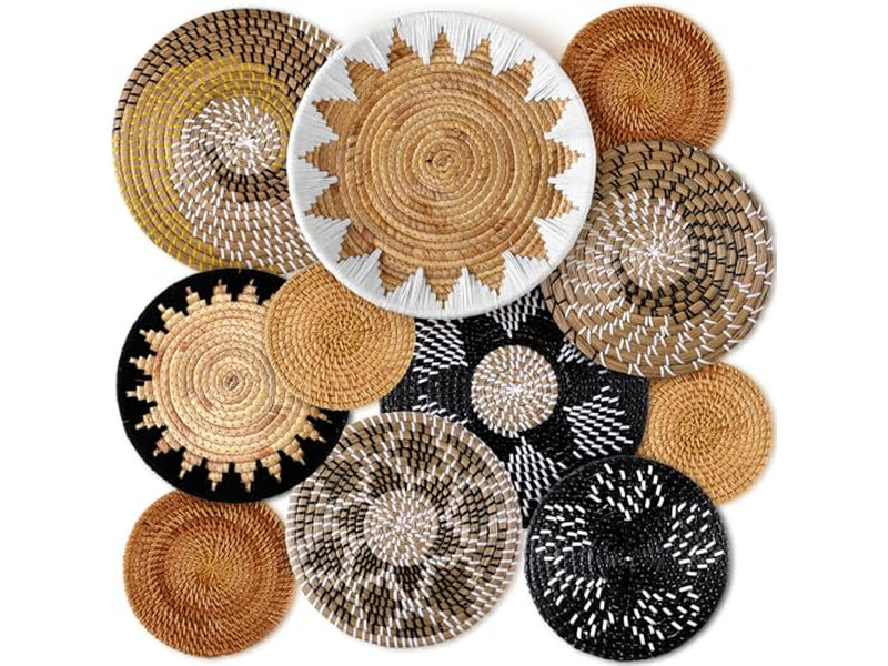 ديكور غرفة بوهيمي حائطي لغرفة المعيشة وغرفة النوم ملون بأسلوب ساحلي