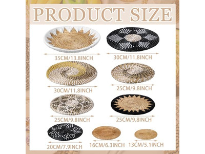 ديكور غرفة بوهيمي حائطي لغرفة المعيشة وغرفة النوم ملون بأسلوب ساحلي