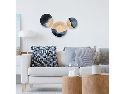 أطباق حائط زخرفية مجموعات حرف يدوية ديكور منزلي