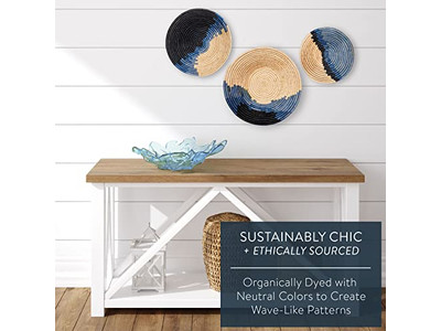 أطباق حائط زخرفية مجموعات حرف يدوية ديكور منزلي