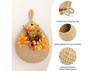 ديكور خيزران مصنوع يدويًا للحائط لغرفة الطعام دائري من الخوص