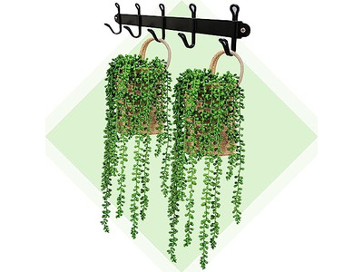 إكسسوارات ديكور منزلي منسوجة يدويًا من الروطان للمعيشة