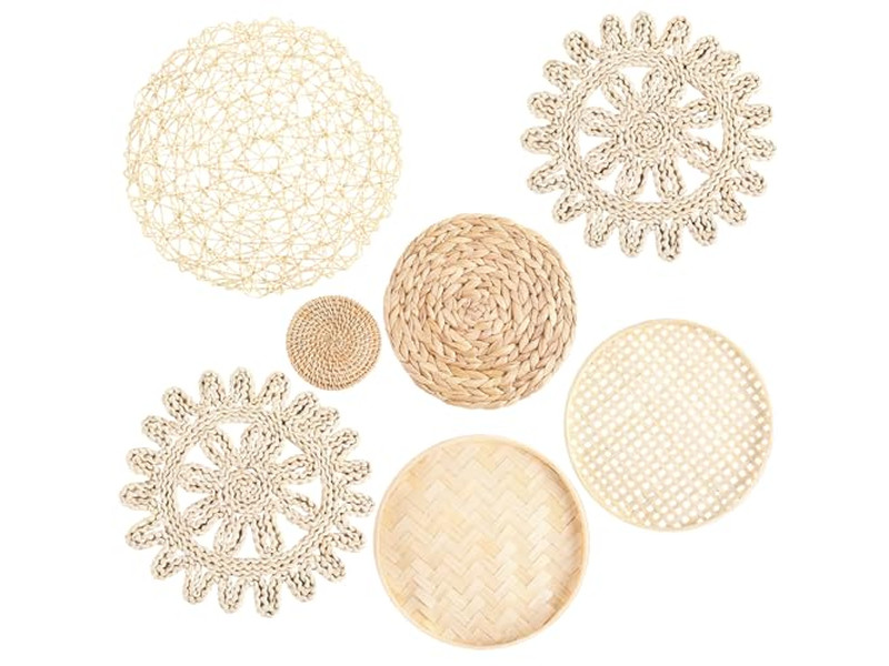 فن حائط ماكراميه ديكور بوهيمي ملون داخلي بوهيميا