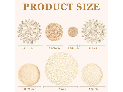 فن حائط ماكراميه ديكور بوهيمي ملون داخلي بوهيميا