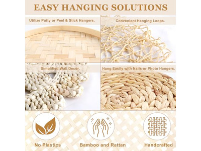 فن حائط ماكراميه ديكور بوهيمي ملون داخلي بوهيميا