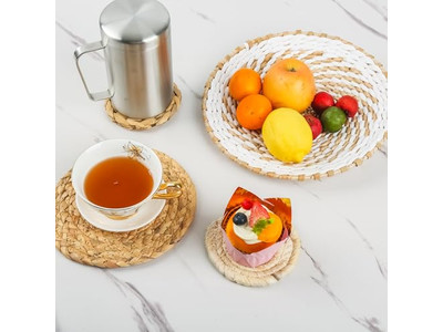 زخارف دائرية للحائط ديكور فني فندقي من الأعشاب البحرية عرض حي إفريقي