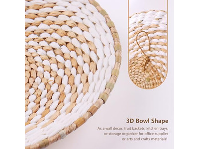 سلال الأعشاب البحرية ديكور حائط معلق مجموعة من 10 سلات