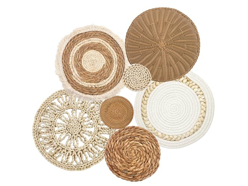 إطار حبل منسوج ديكور حائطي زينة خشبية للمنزل