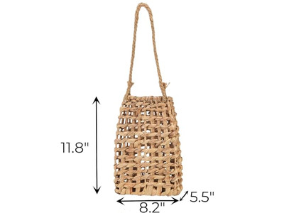 سلة حائط بوهو ديكور منزلي زخرفة طبق دائري فني